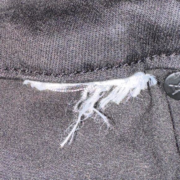 Good American Straight Leg Ankle Jeans Womens Sz 2/26 Black Button Fly High Rise - Picture 7 of 7